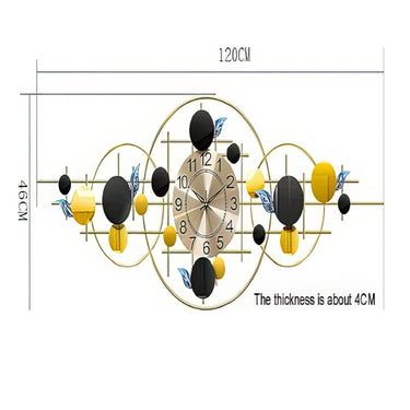 Symphony:Geometric Wall Clock (48 x 25 Inches)